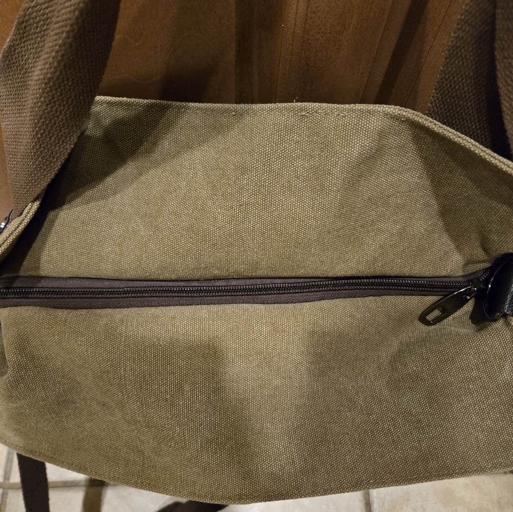 Oris canvas bag large messenger hobo purse overnight - Picture 7 of 11